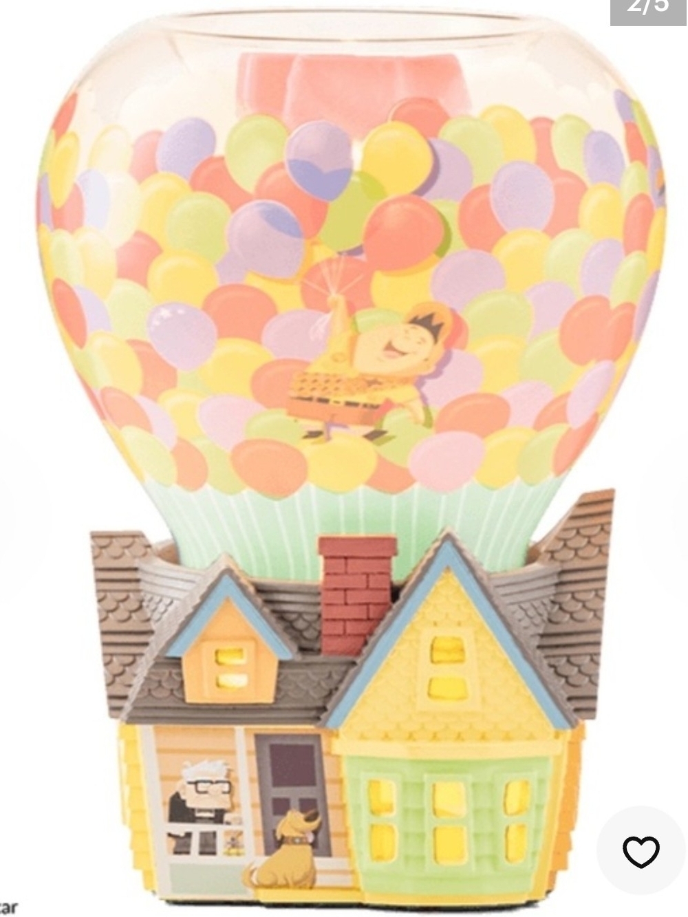 Scentsy Disney Pixar Up Warmer With Extra Glass Balloon.